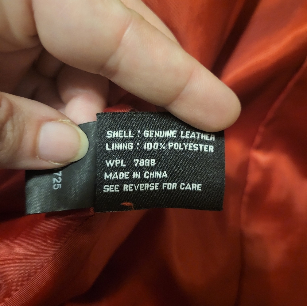 Avanti red leather jacket 3XL - Picture 9 of 9